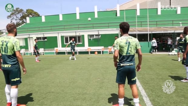 Palmeiras' last training session before Ceará clash